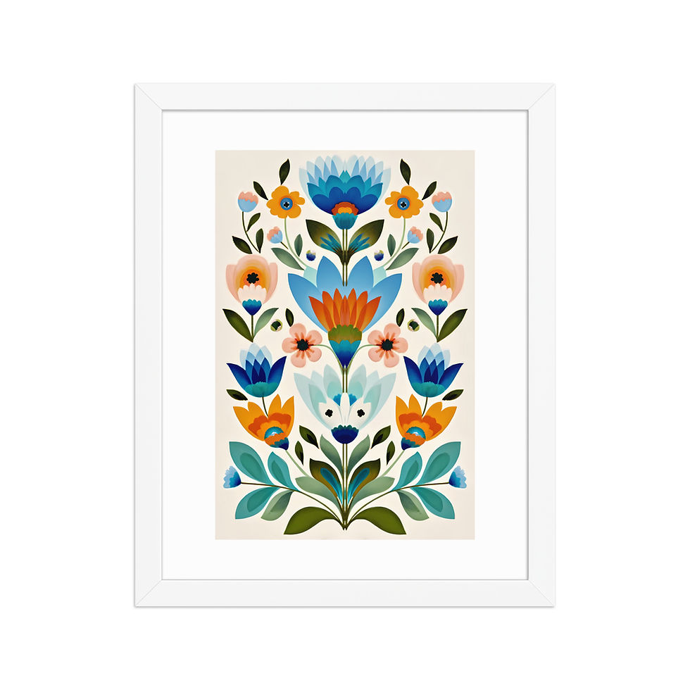 Thumbnail: Scandinavian Style Nature Art - Botanical Folk Wall Decor