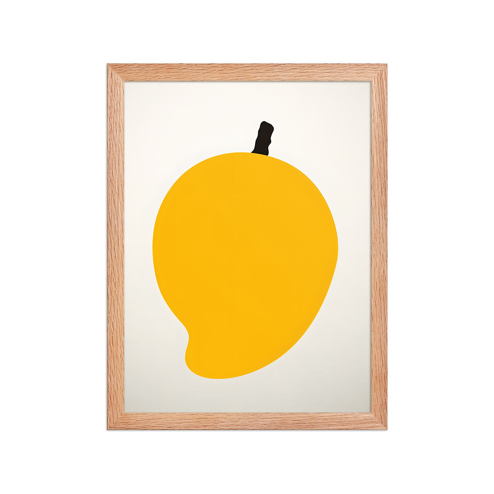 Thumbnail: Minimalist Mango Framed Kitchen Wall Art