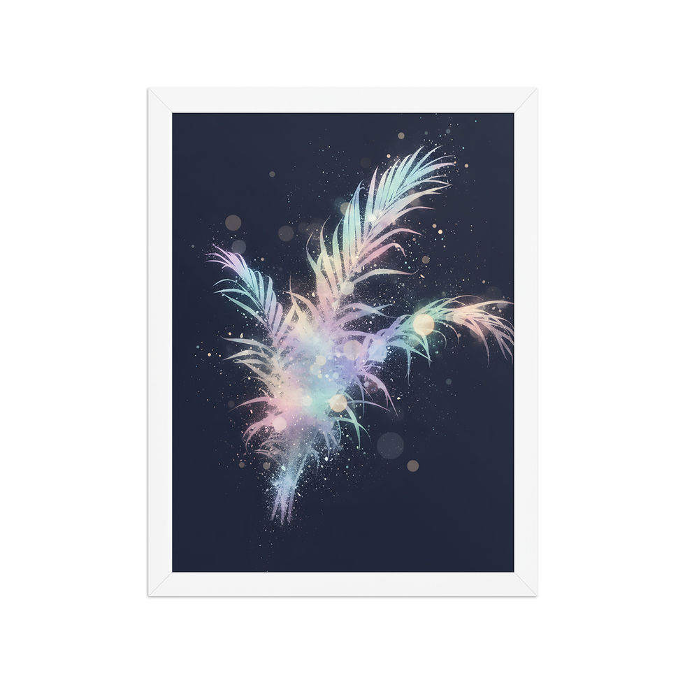 Thumbnail: Abstract Color Fronds Art Print