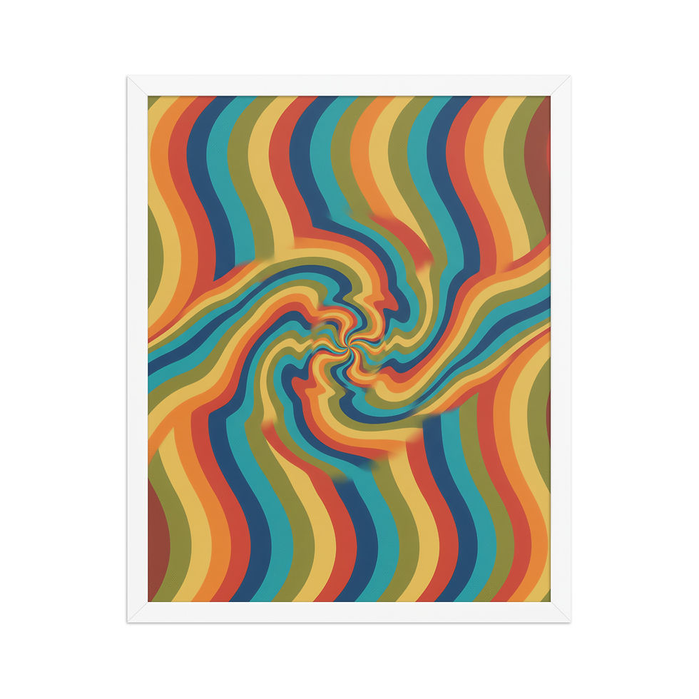 Thumbnail: Psychedelic 70s Style Retro Art Print