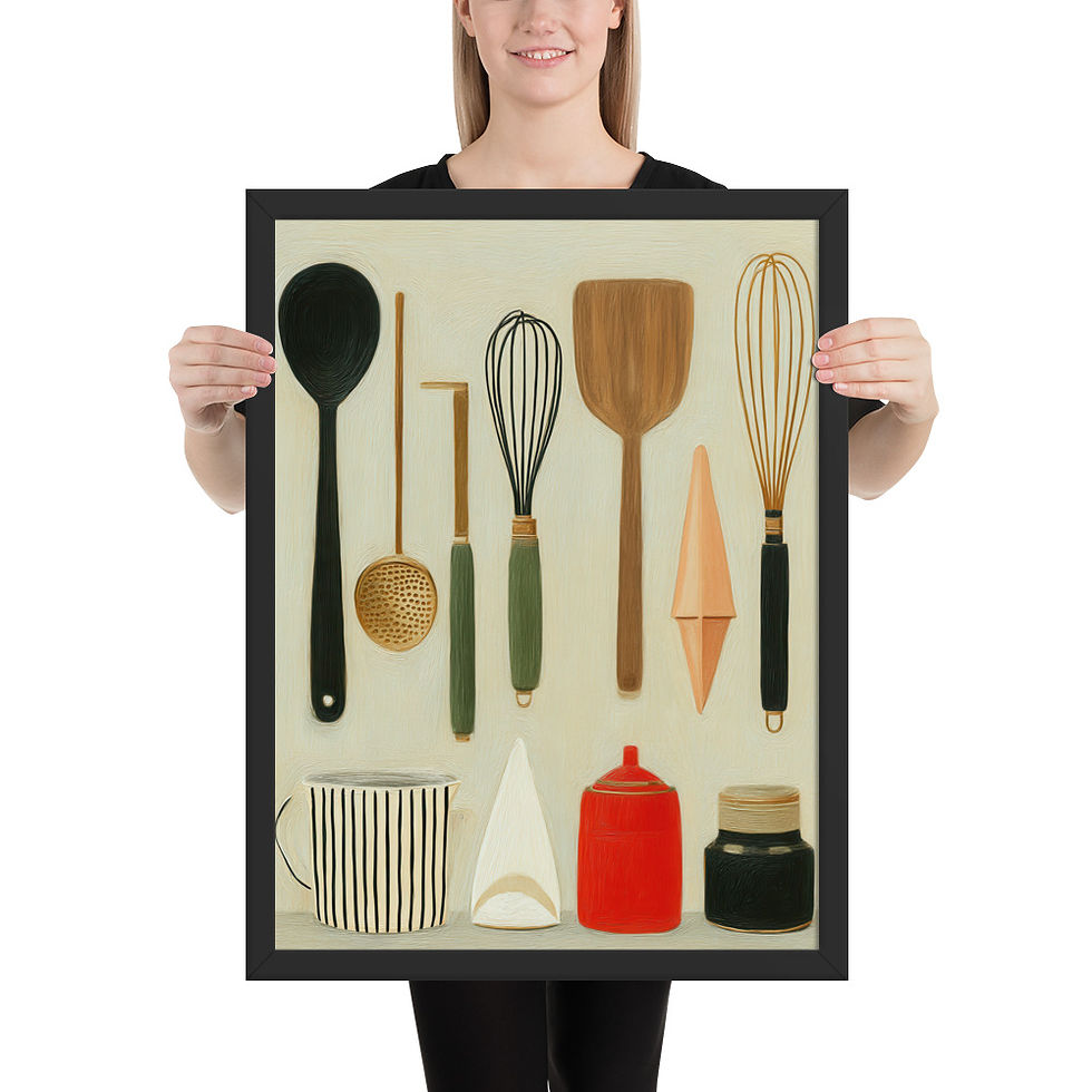 Thumbnail: Kitchen Cooking Gouache Inspired  Art Print 