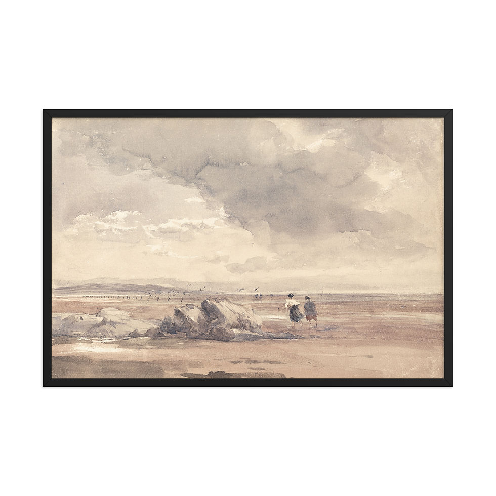 Thumbnail: The Coast in Spring Framed Wall Art Print