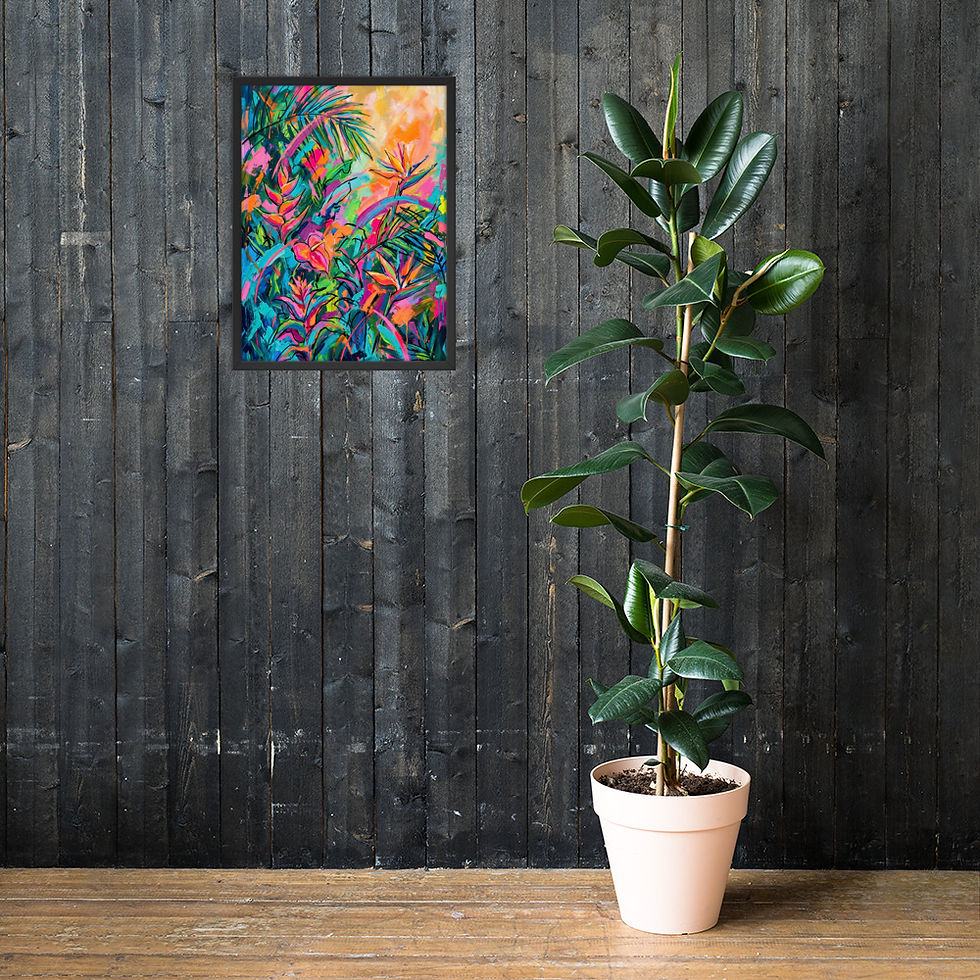 Thumbnail: Jungle Color Riot Abstract Botanical Mega Print