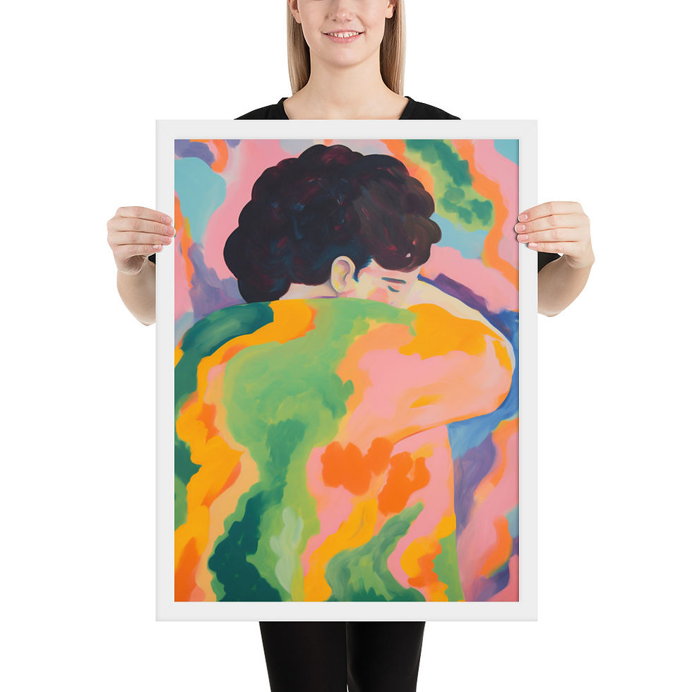 Thumbnail: Elegant Framed Abstract Art for Dining Room Decor