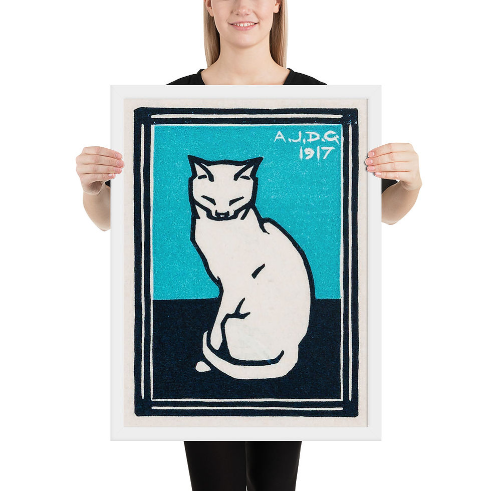 Thumbnail: Art Deco Cat Wall Art