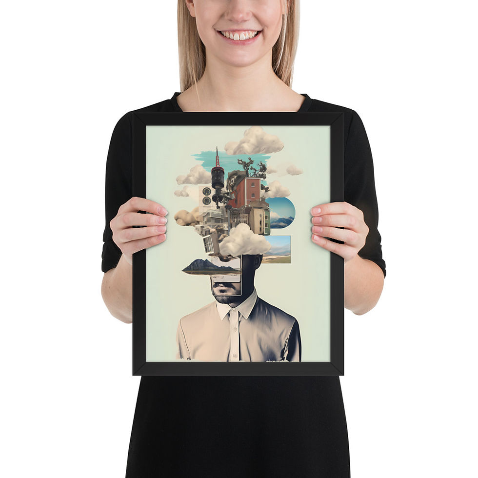 Thumbnail: Groovy Retro Abstract Print