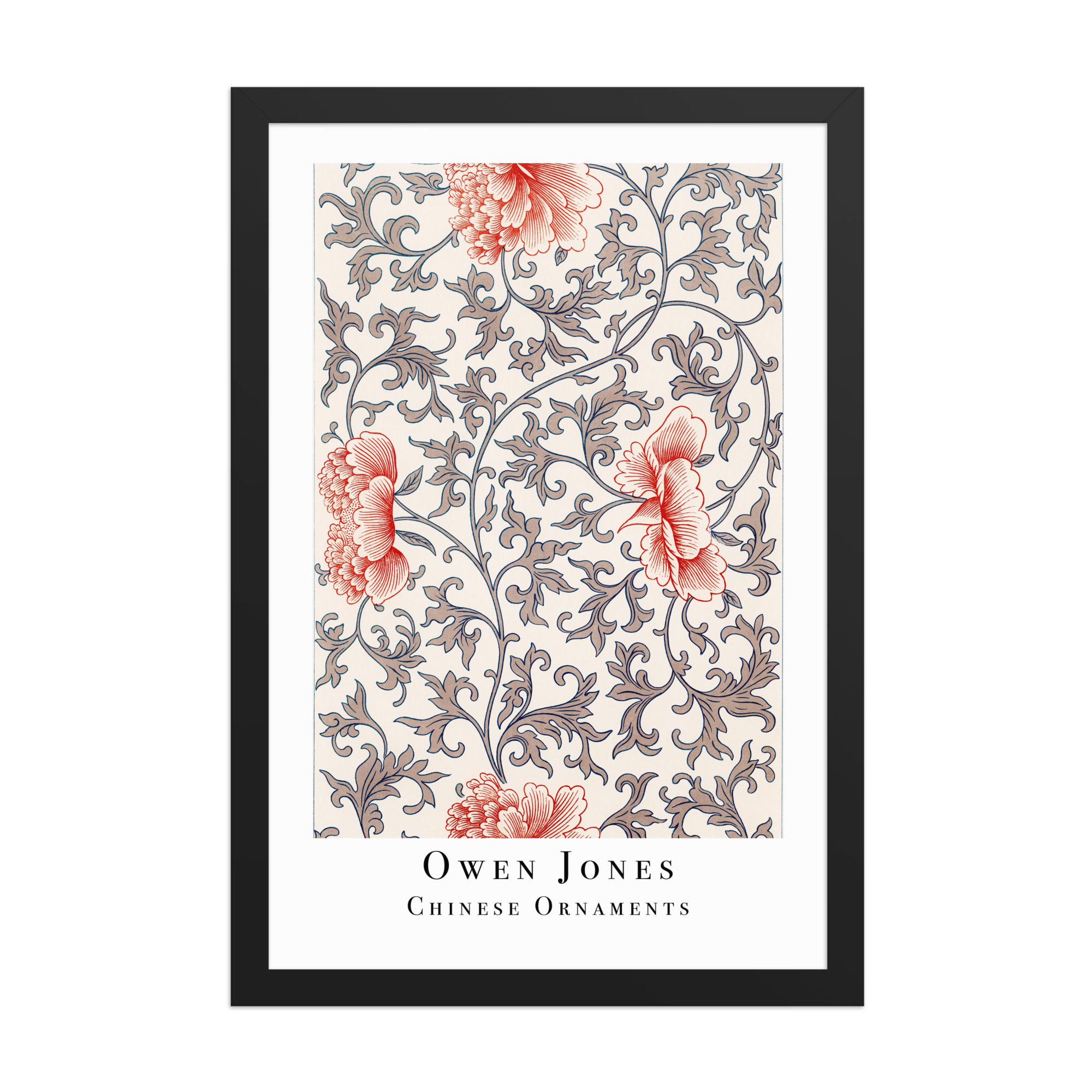 Owen Jones Framed Wall Art: Chinese Ornaments cc for Elegant Home Decor