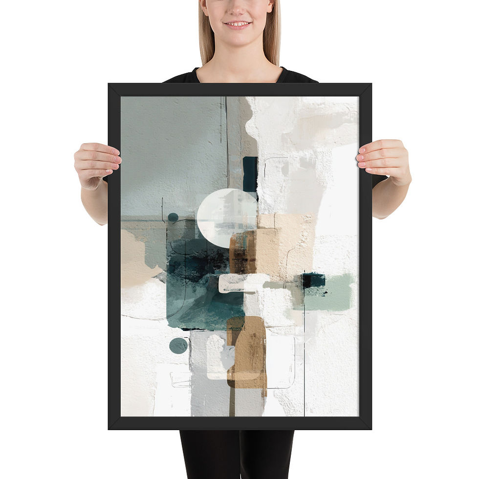 Thumbnail: Framed Dreamy Boho Art – Soft and Serene Decor