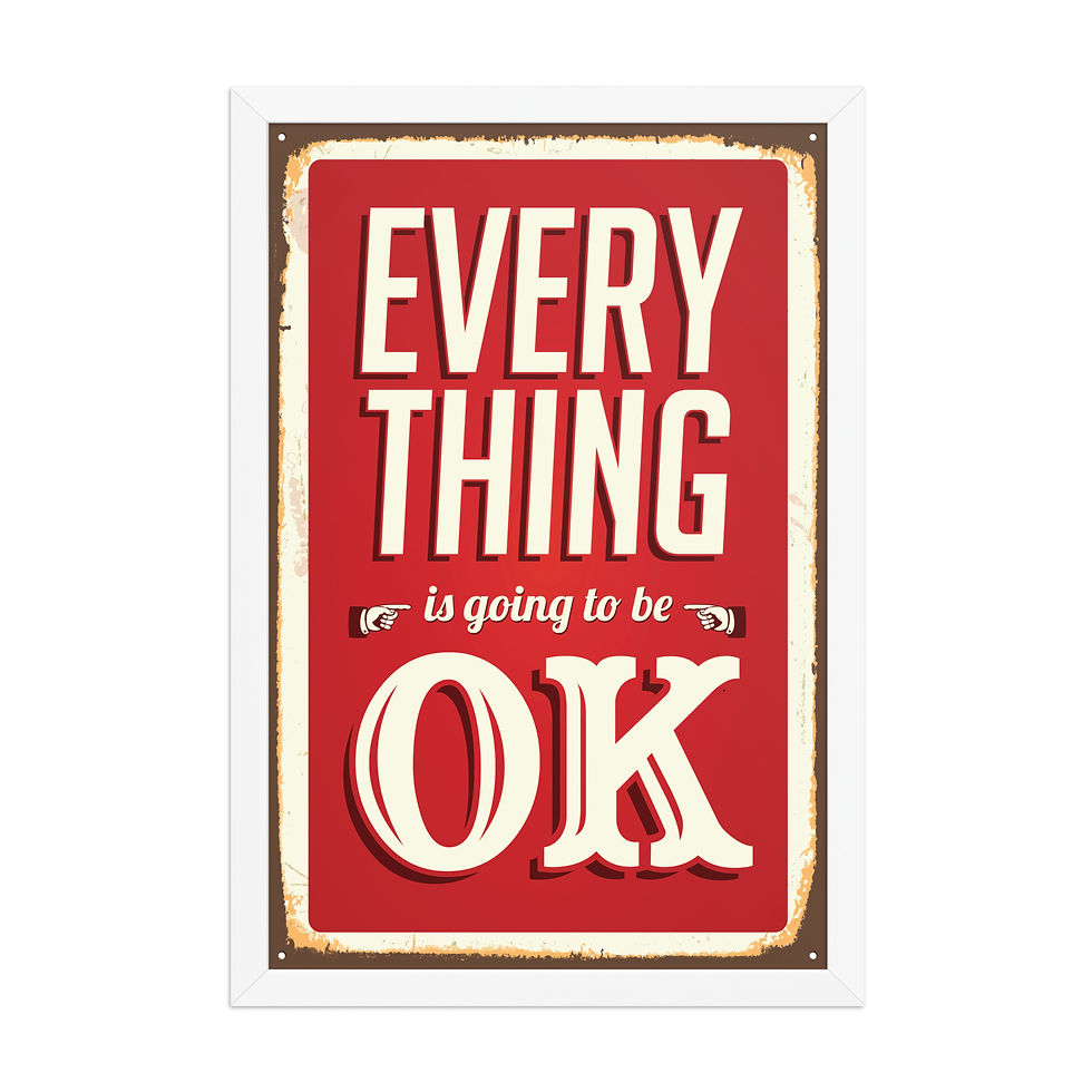 Thumbnail: OK | Motivational Framed Poster | 12 x18 inch
