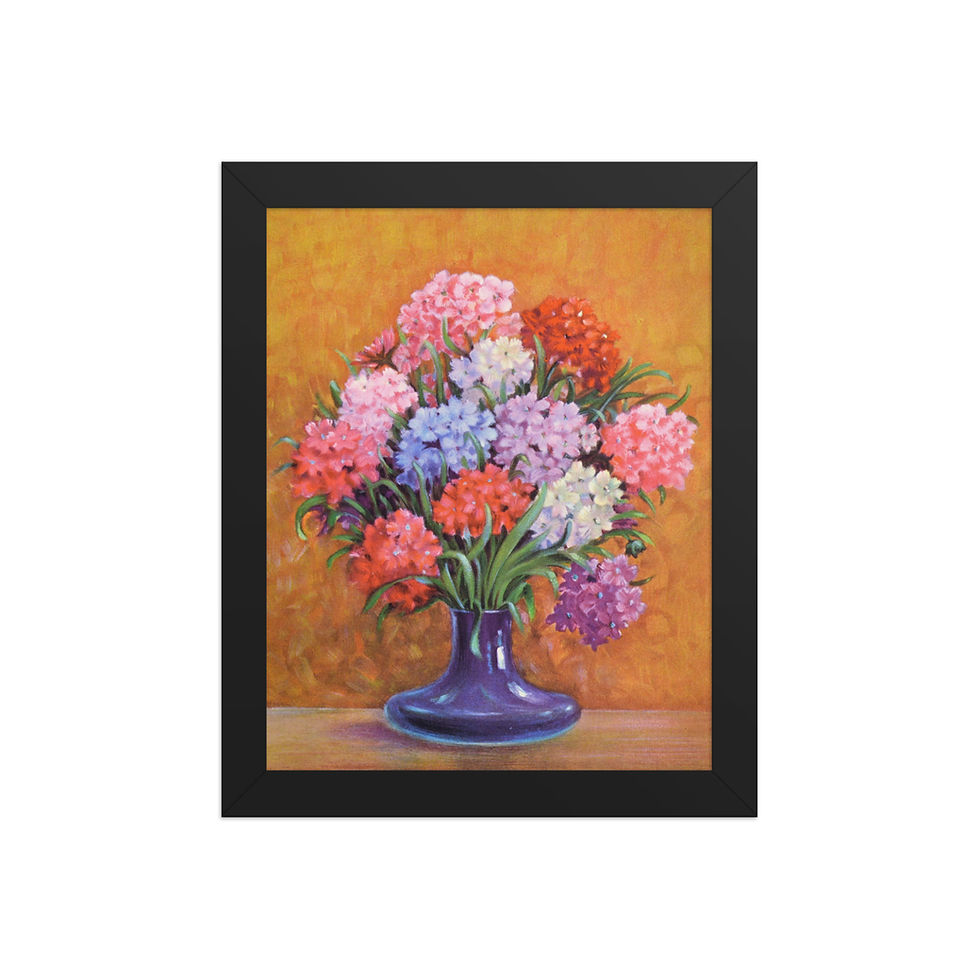 Thumbnail: Candytuft Vintage Floral Framed Wall Art