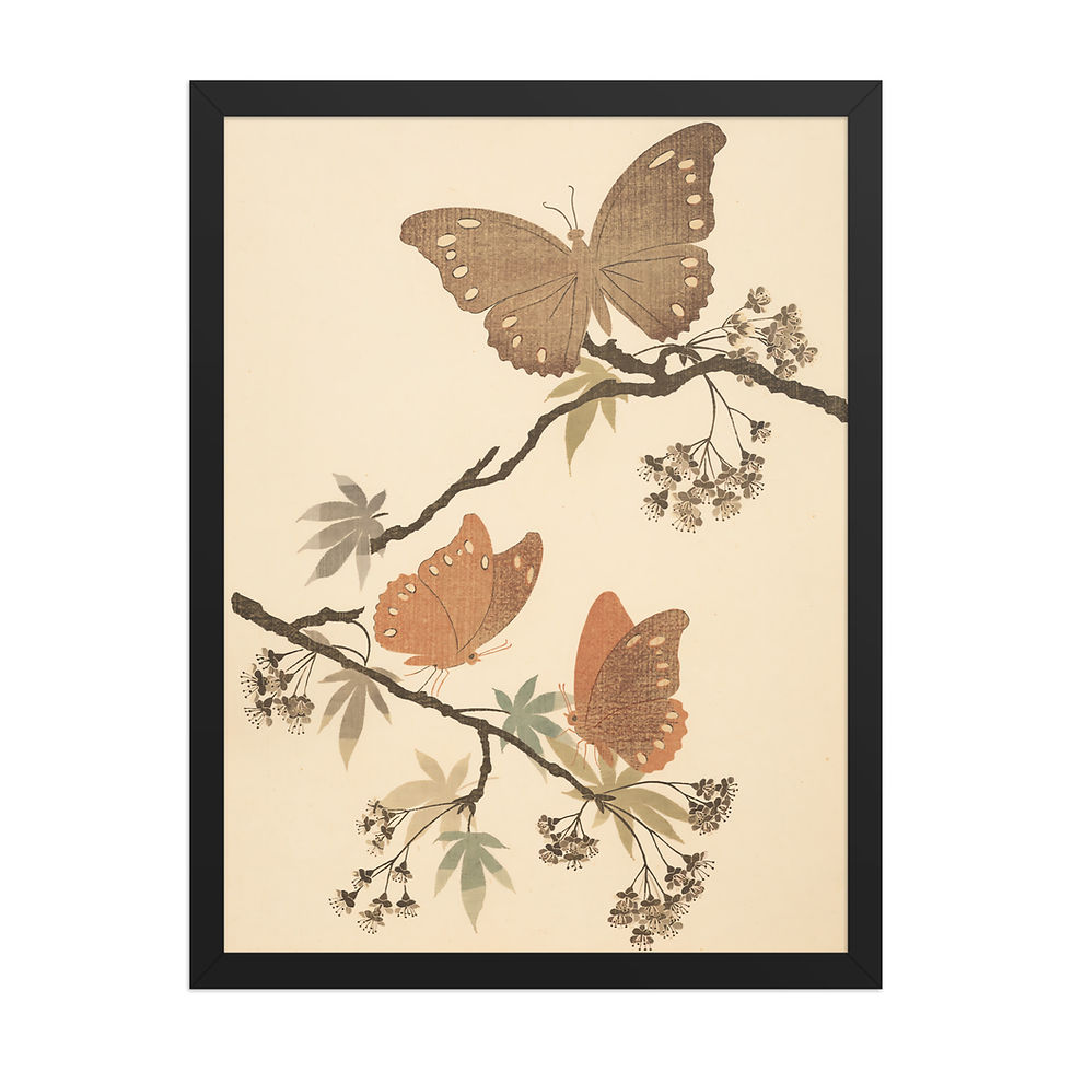 Thumbnail: Resting Monarch Butterflies Nature Art Print