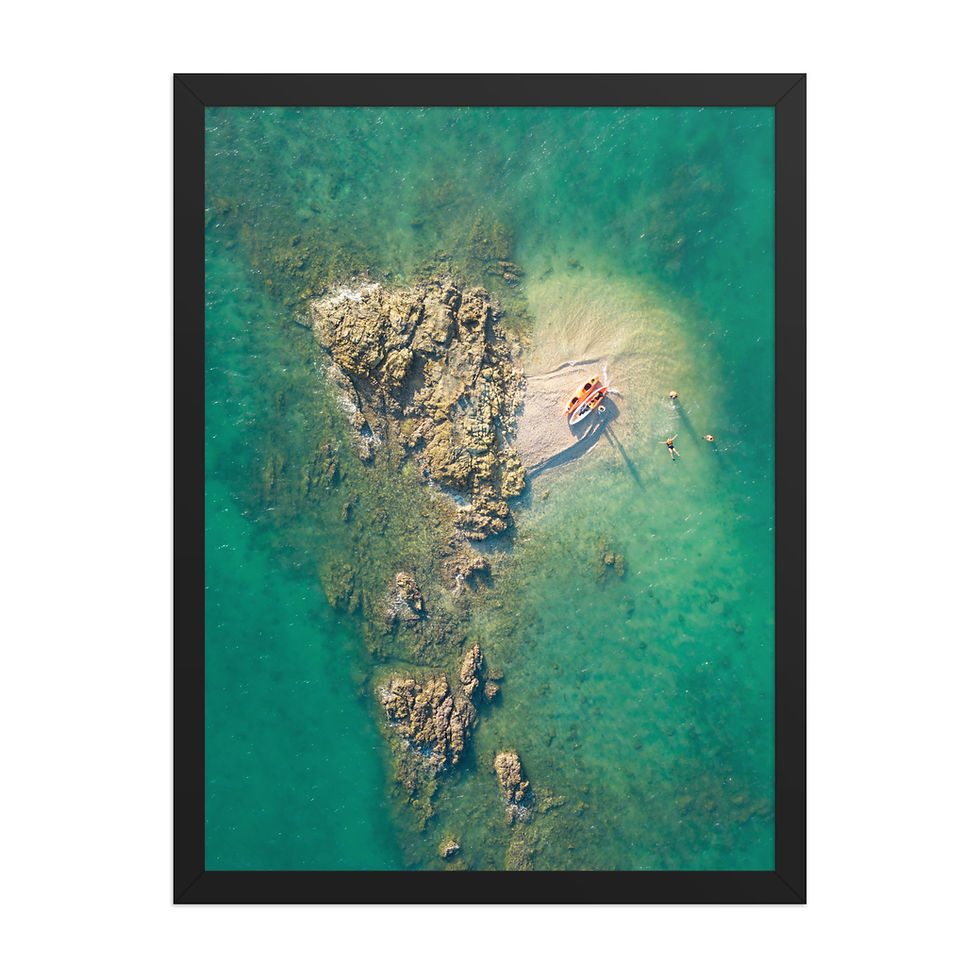Thumbnail: Kayaking Framed Coastal Photography Print
