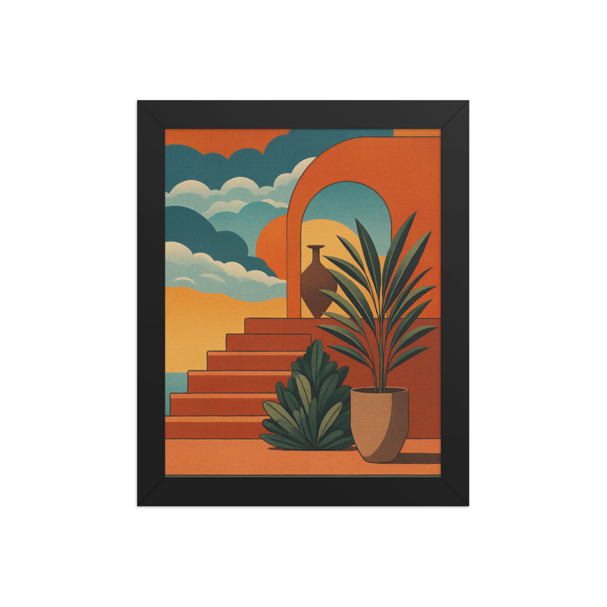 Minimalist Woven Stairs Art Print