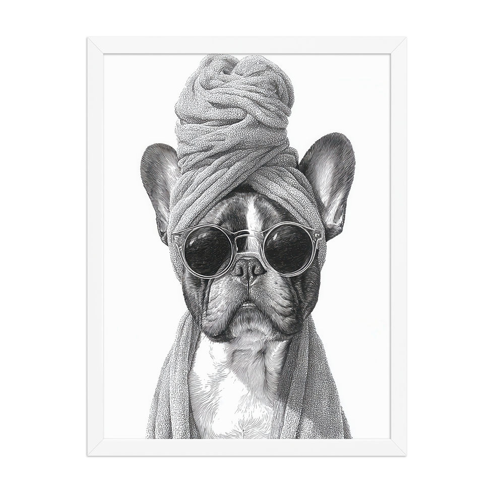 Thumbnail: Framed Wall Art Bathroom Print
