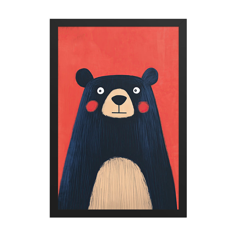 Thumbnail: Cute Bear | Children's Bedroom | Nursery Wall Art
