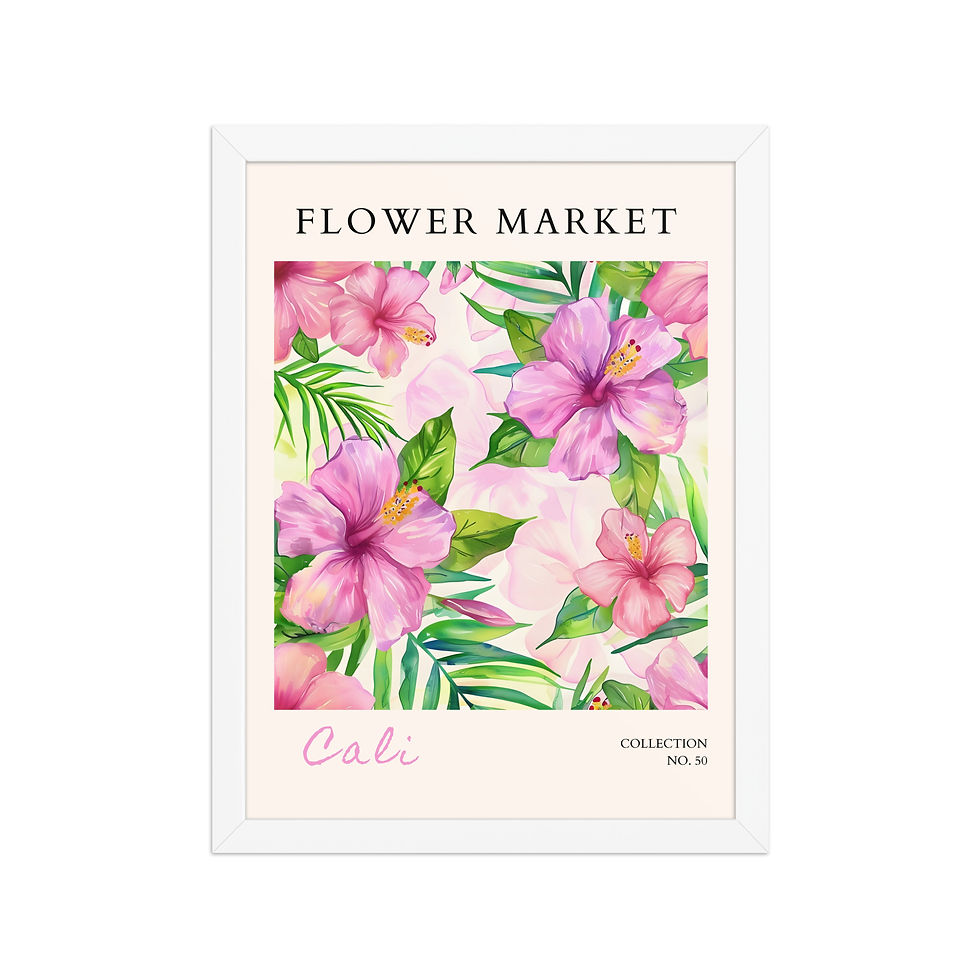 Thumbnail: Cali | Framed Botanical Wall Art: Nature Prints from Global Cities