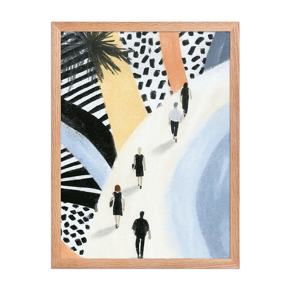 Thumbnail: Affordable Framed Gouache Art for Stylish Spaces