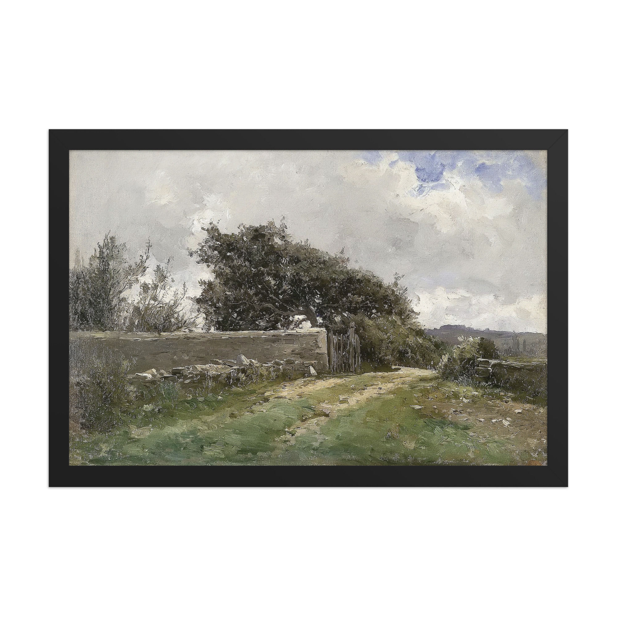 The Country Lane Vintage Art Print