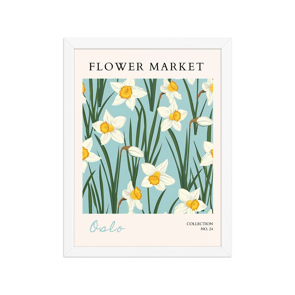 Thumbnail: Oslo | Framed Botanical Wall Art: Nature Prints from Global Cities