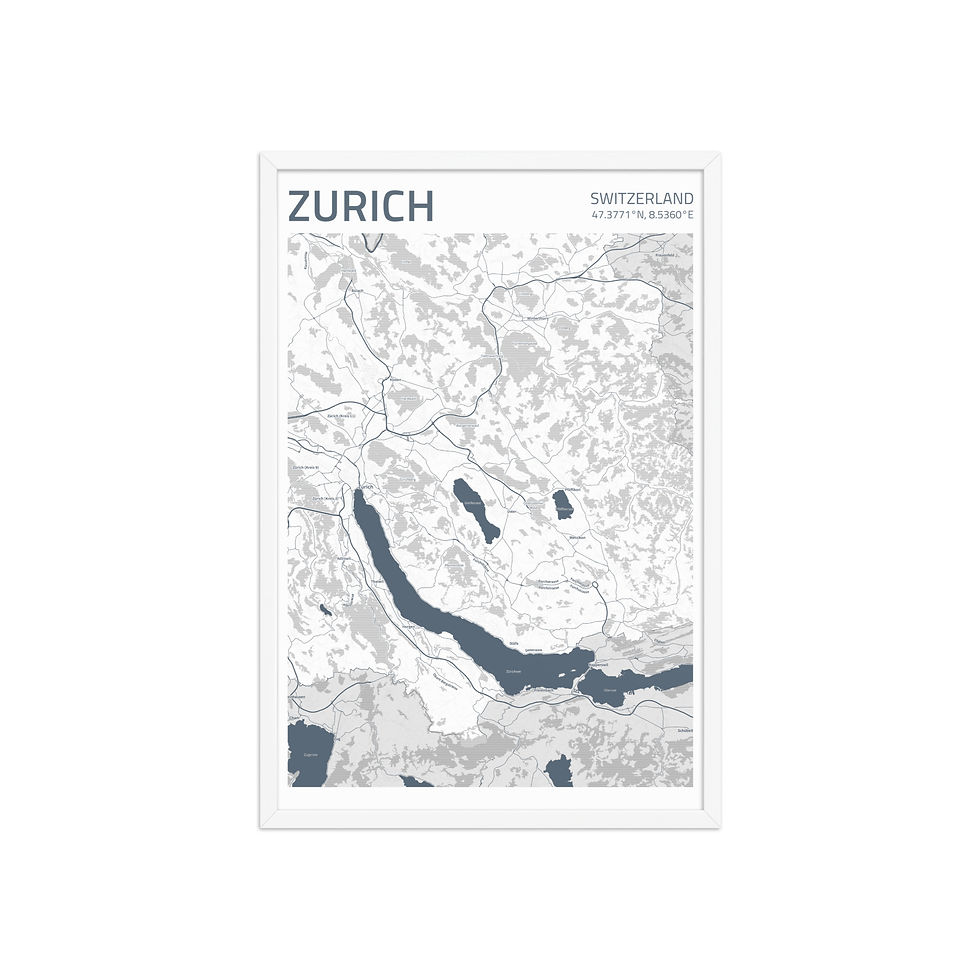 Thumbnail: Zurich | Framed City Maps: Vibrant Art for Urban Decor Lovers