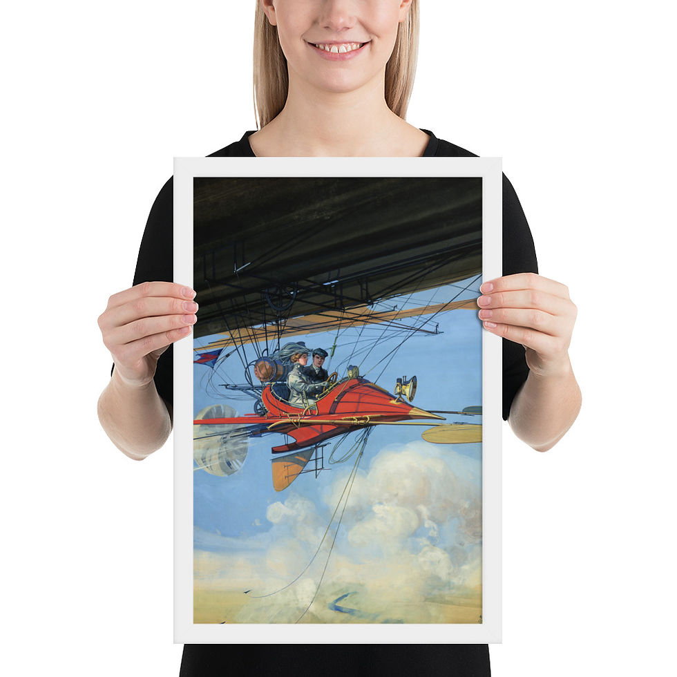 Thumbnail: Vintage Aeroplane Wall Art