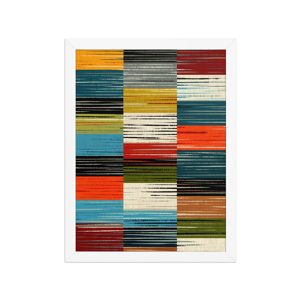 Thumbnail: Framed Minimalist Bohemian Art – Clean Lines Decor