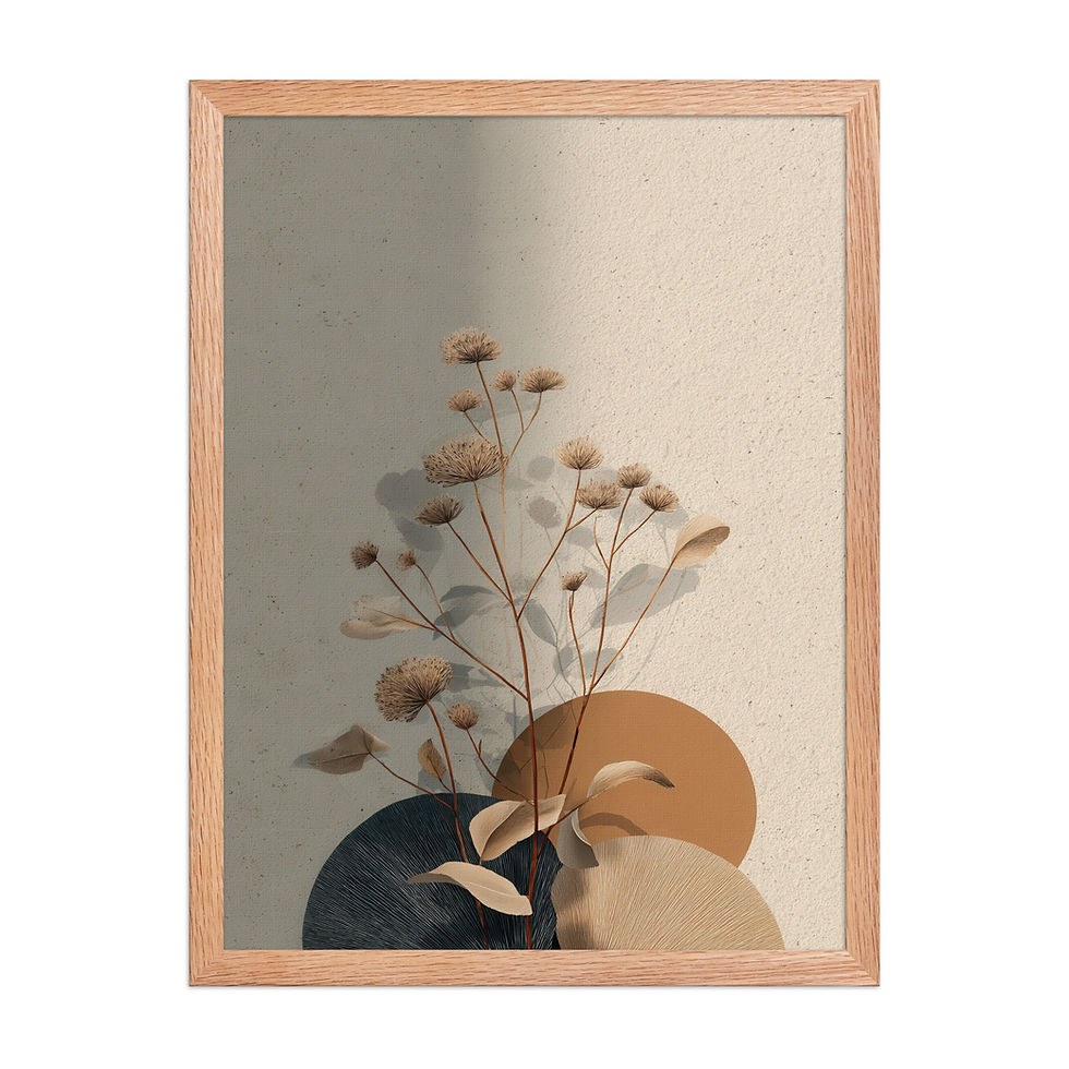Thumbnail: Framed Botanical Boho Art – Nature Wall Decor