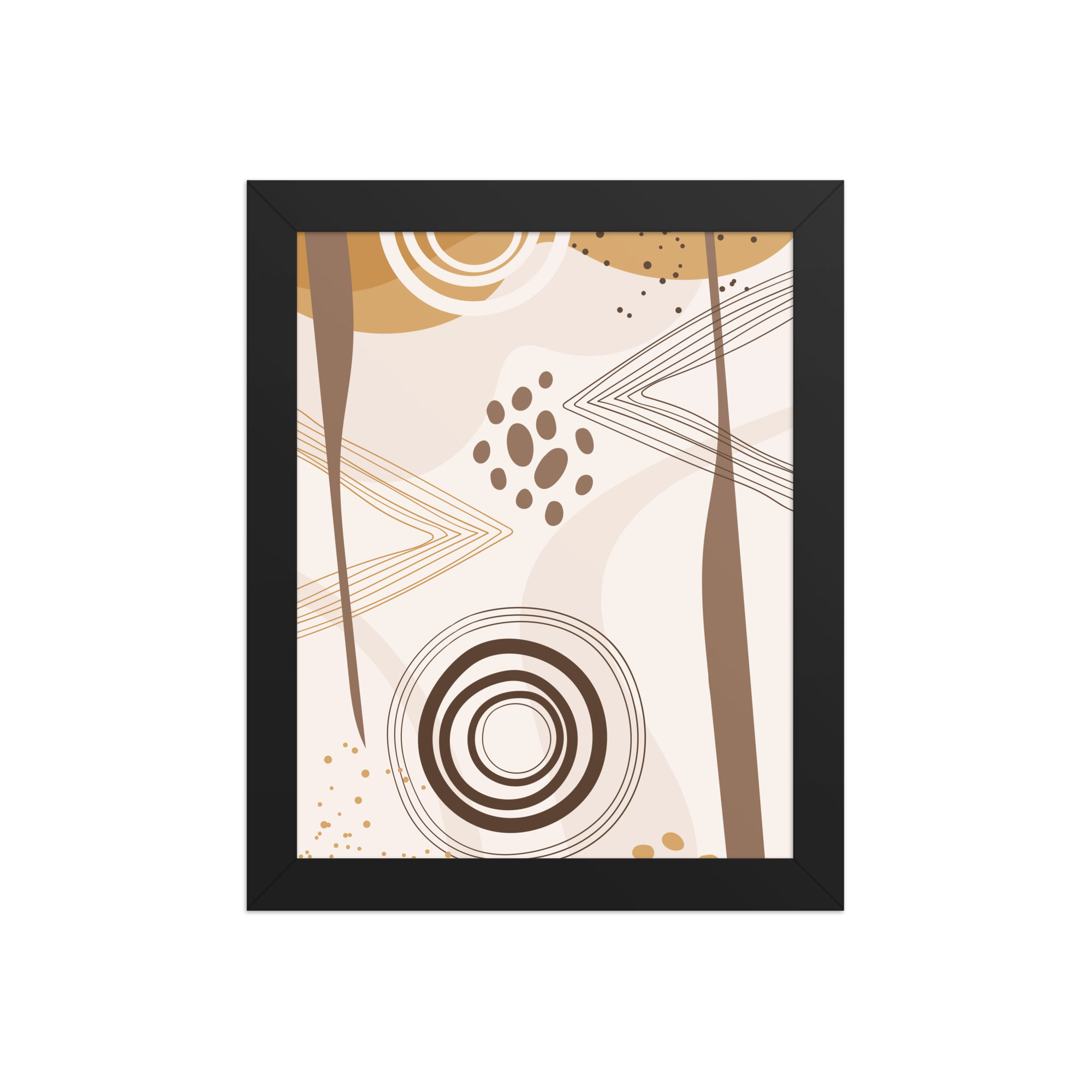 Patterned Abstraction Fluidity Framed Boho Wall Art