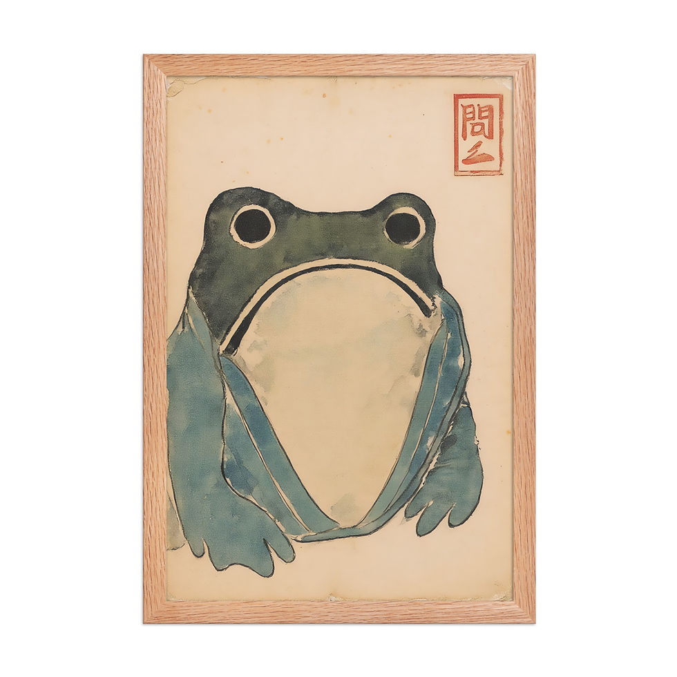 Thumbnail: Blue Robe Frog Print
