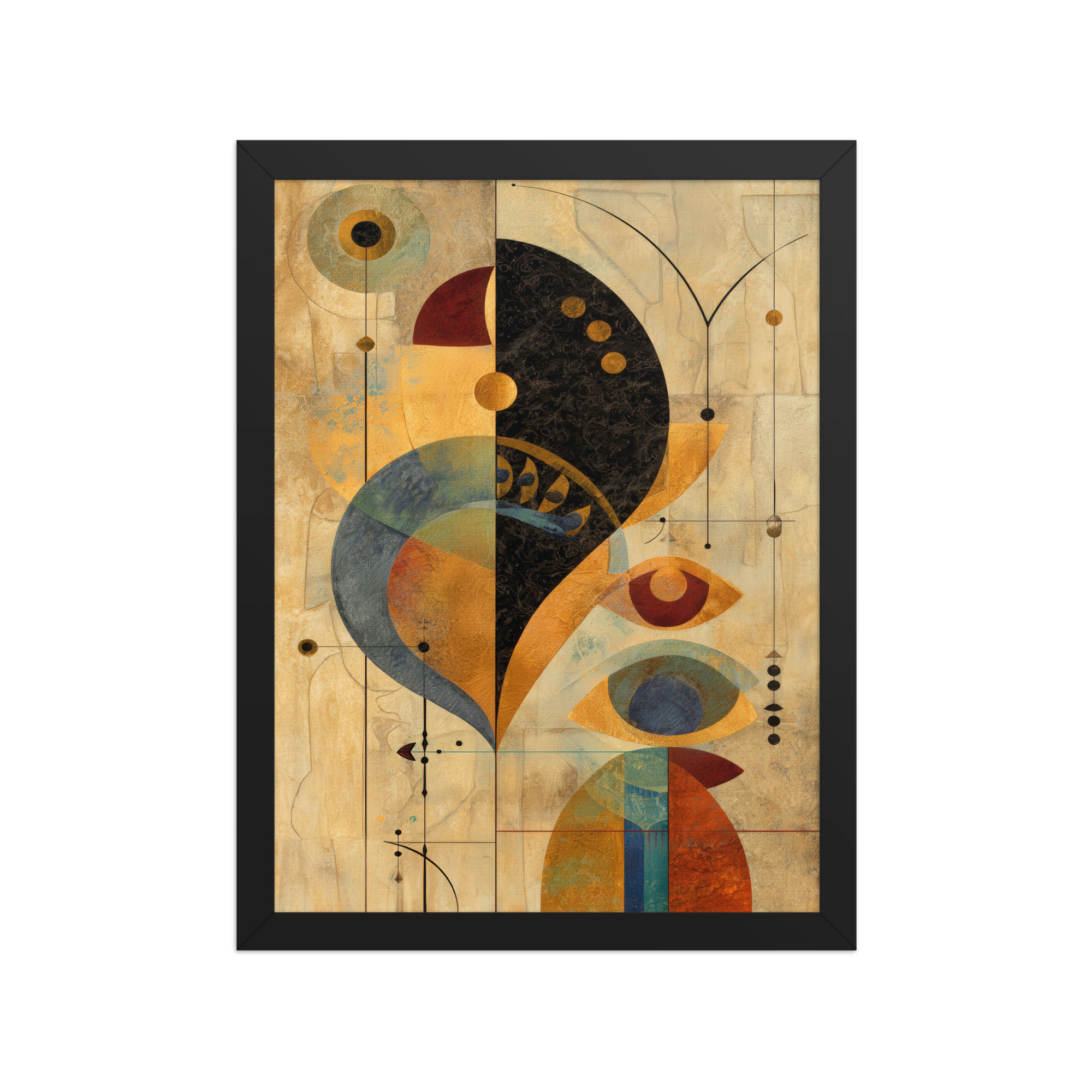 Framed Minimalist Bohemian Art – Clean Lines Decor