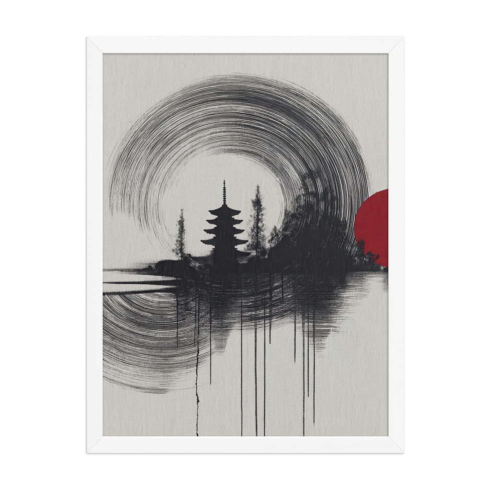 Thumbnail: Japandi Landscape Sumi-e Inspired