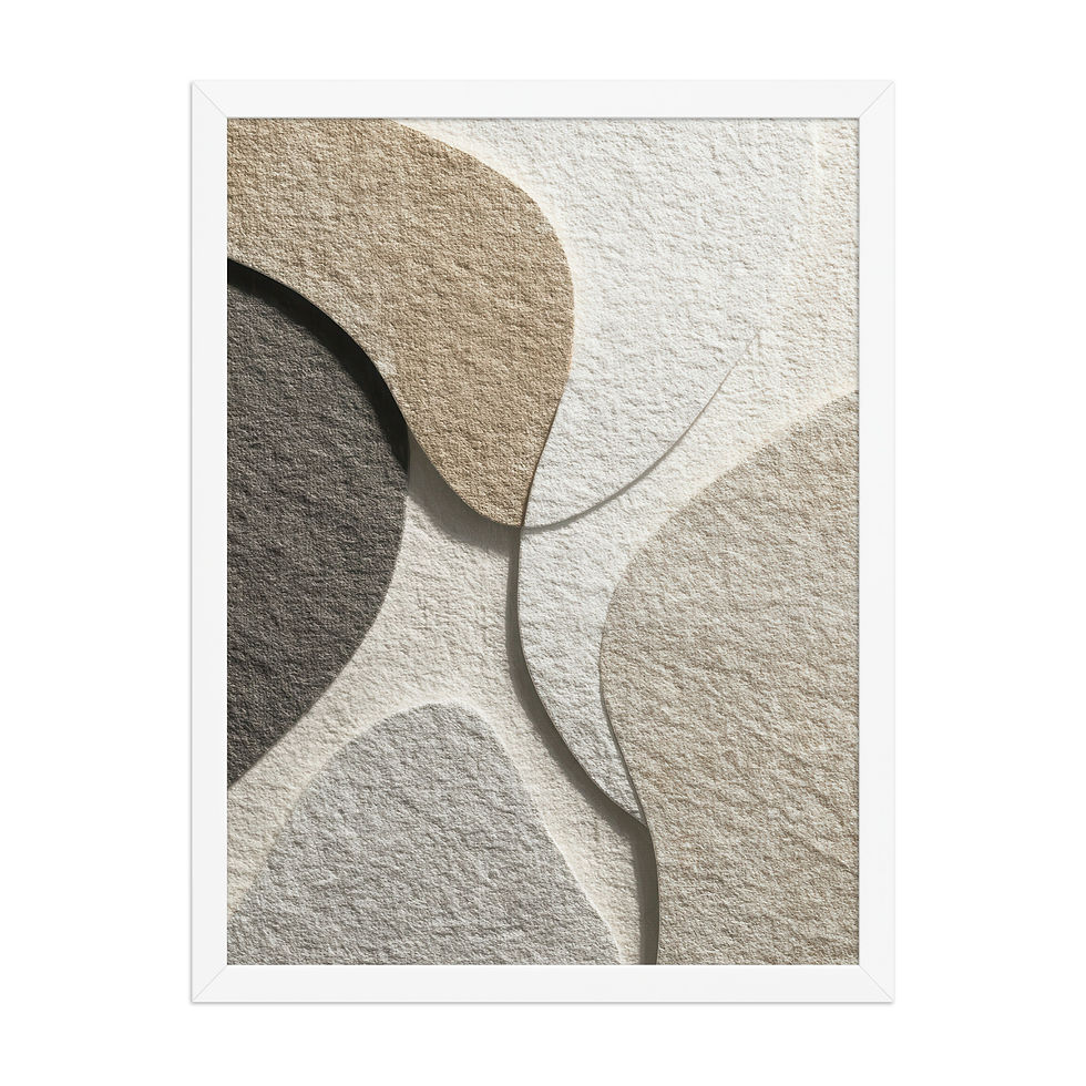 Thumbnail: Framed Abstract Shapes Art – Modern Design Piece