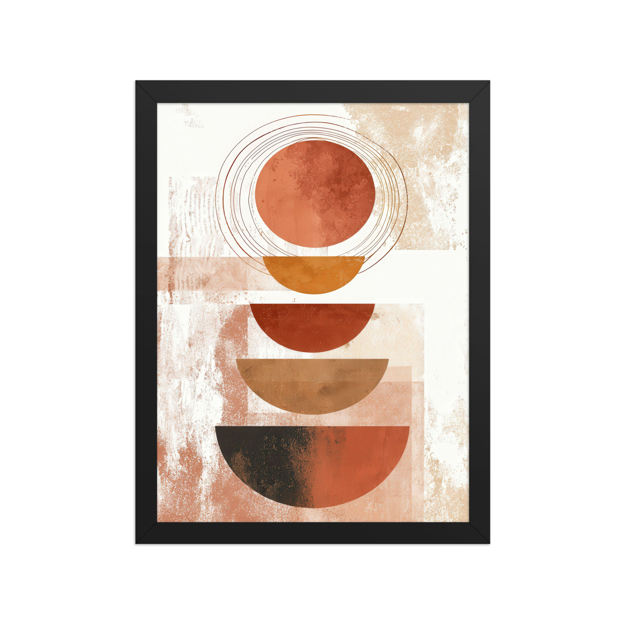 Framed Geometric Boho Art – Trendy Decor Piece