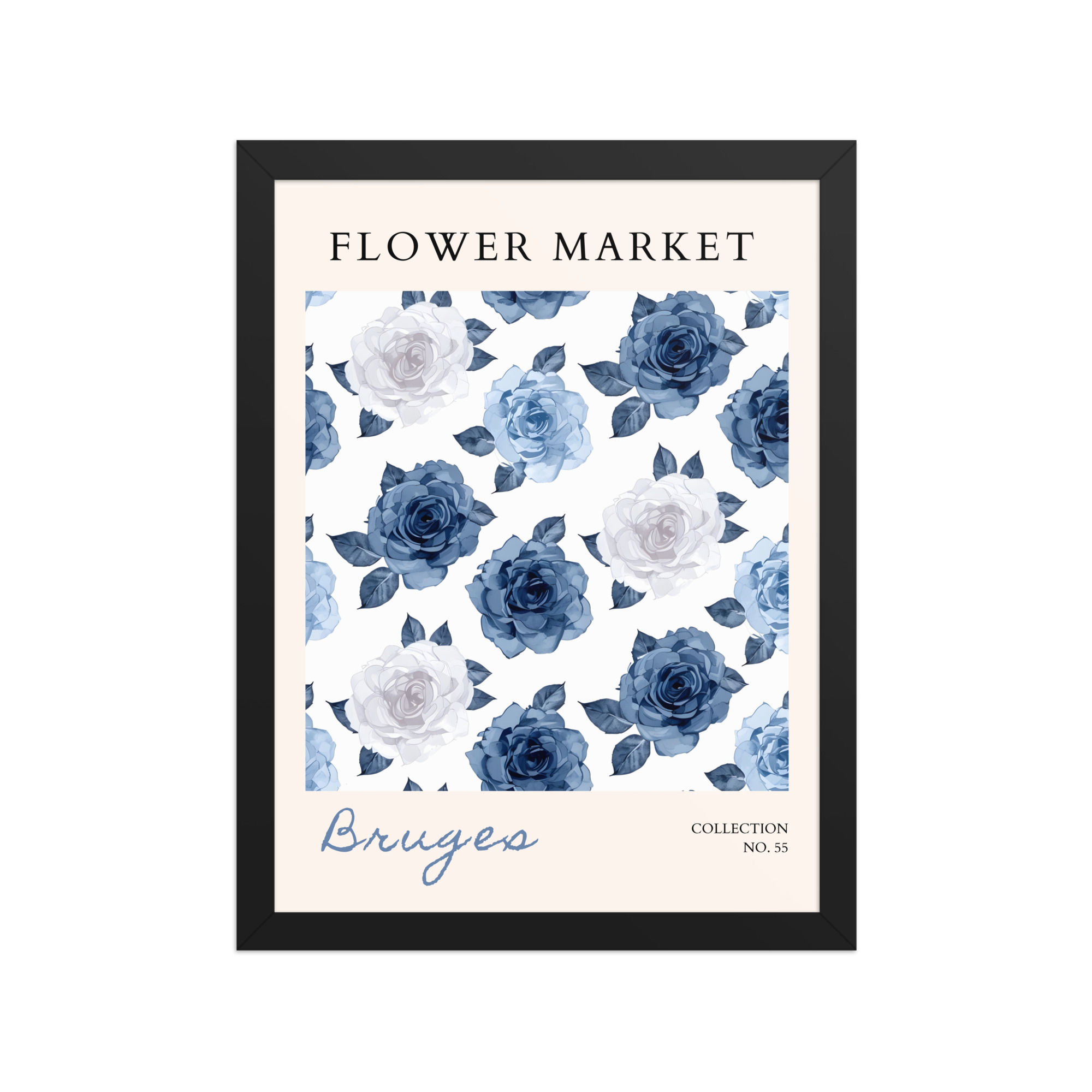 Bruges | Framed Botanical Wall Art: Nature Prints from Global Cities