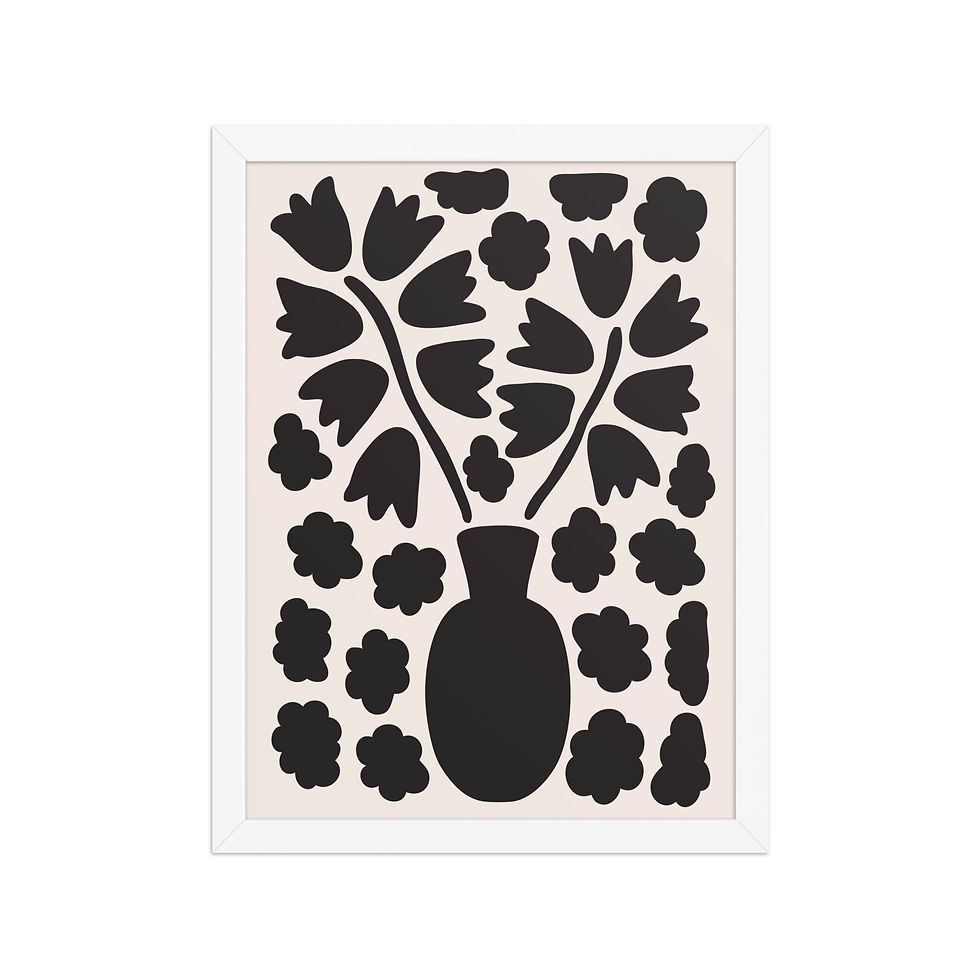 Thumbnail: Elegant Minimalist Black Botanical Art: Nature-Inspired Wall Decor iv