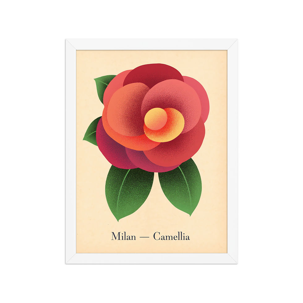 Thumbnail: Milan Camellia Flower Art Print