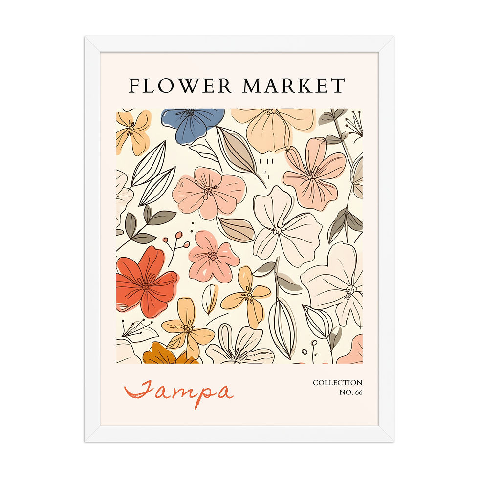 Thumbnail: Tampa | Framed Botanical Wall Art: Nature Prints from Global Cities