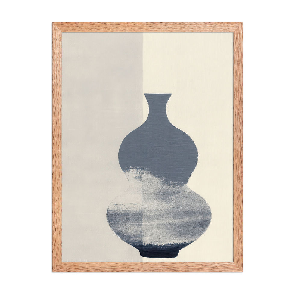 Thumbnail: Japandi Vase Sumi-e Ink Inspired