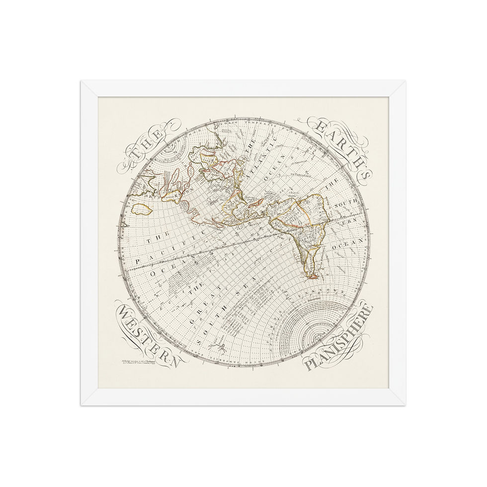 Thumbnail: Framed World Map For Study Room