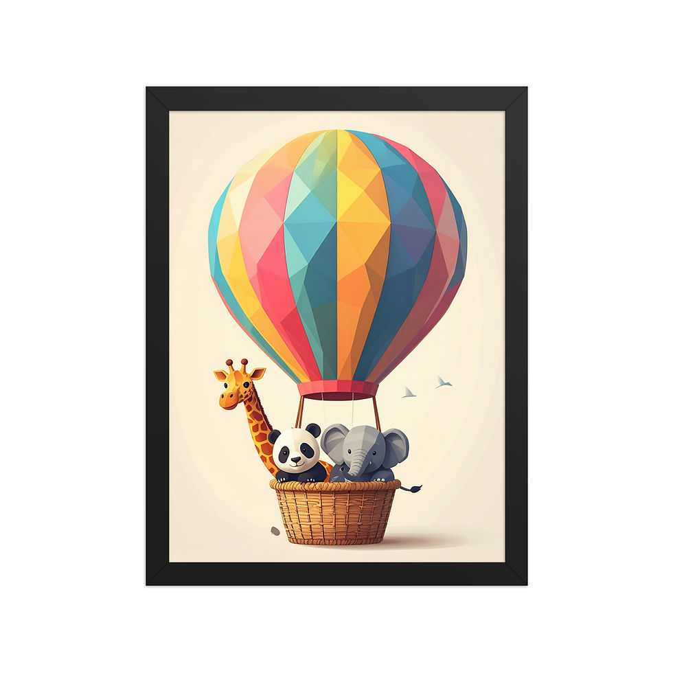 Thumbnail: Nursery Animals in a Hot Air Balloon
