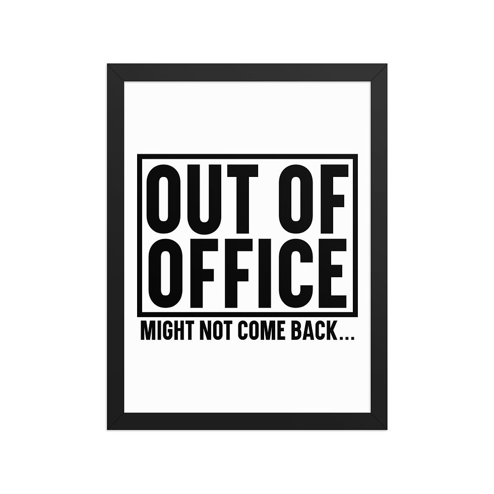 Thumbnail: Office Humor Framed Print vi