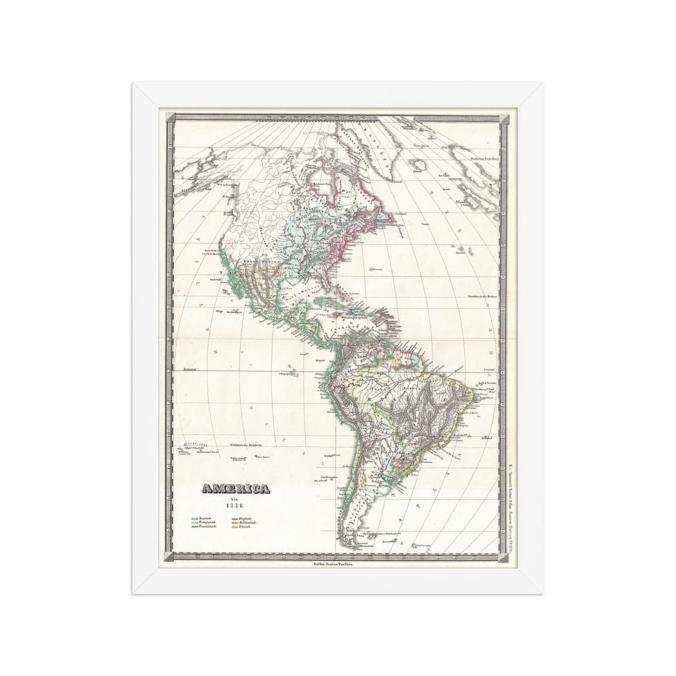 Thumbnail: Vintage World Maps: Timeless Art for Home and Office Decor Americas