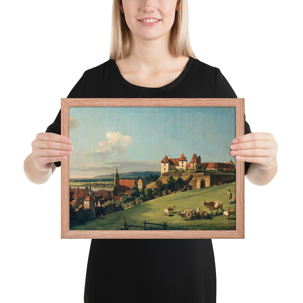 Thumbnail: View of Pirna from Sonnenstein Castle