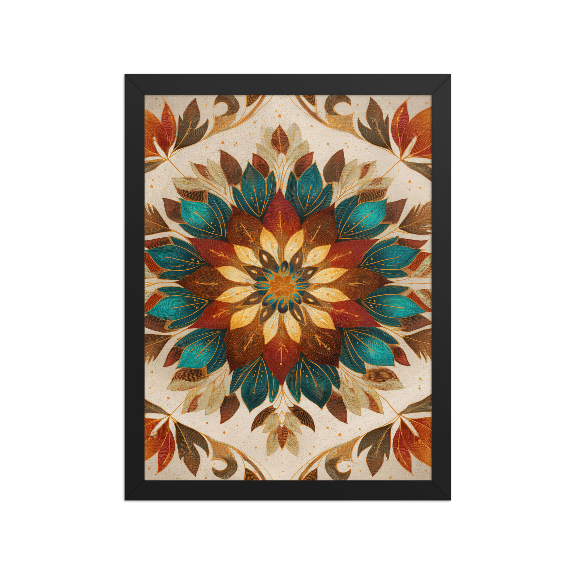 Framed Geometric Boho Art – Trendy Decor Piece