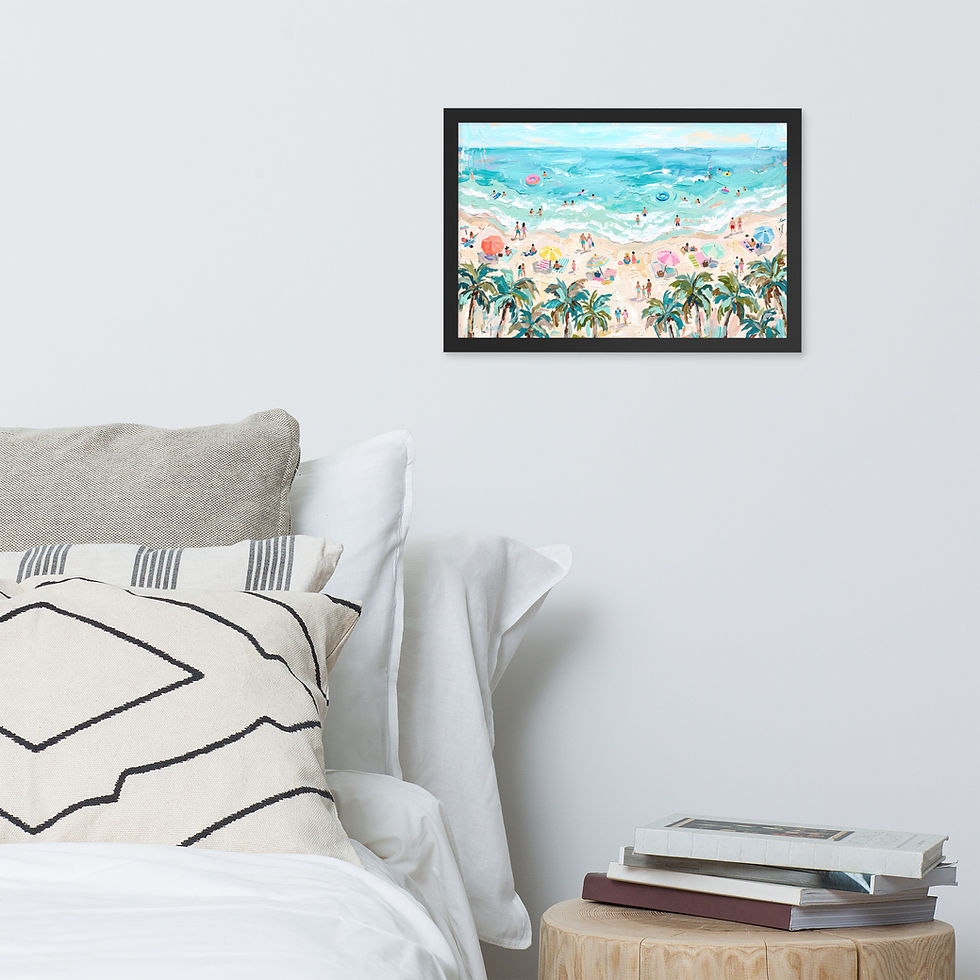 Thumbnail: Summer Day's at the Beach Unique Contemporary Mega Art