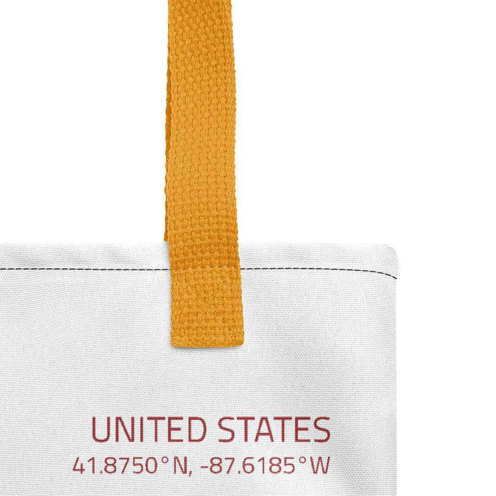 Thumbnail: Chicago City Map Tote bag