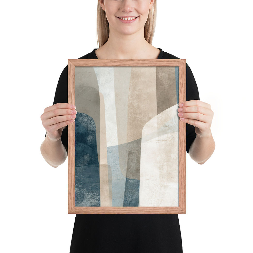 Thumbnail: Framed Dreamy Boho Art – Soft and Serene Decor