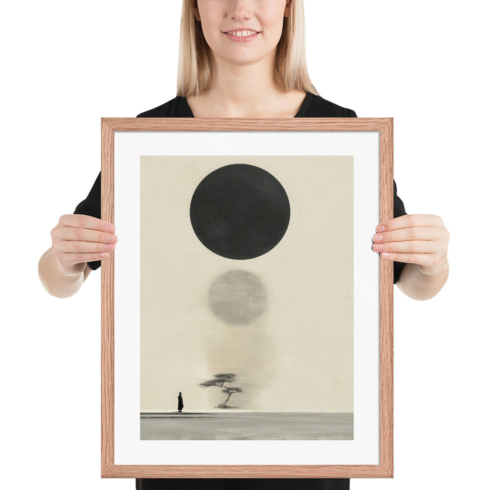 Thumbnail: Japandi Sumei-e Japanese Ink Inspired Print