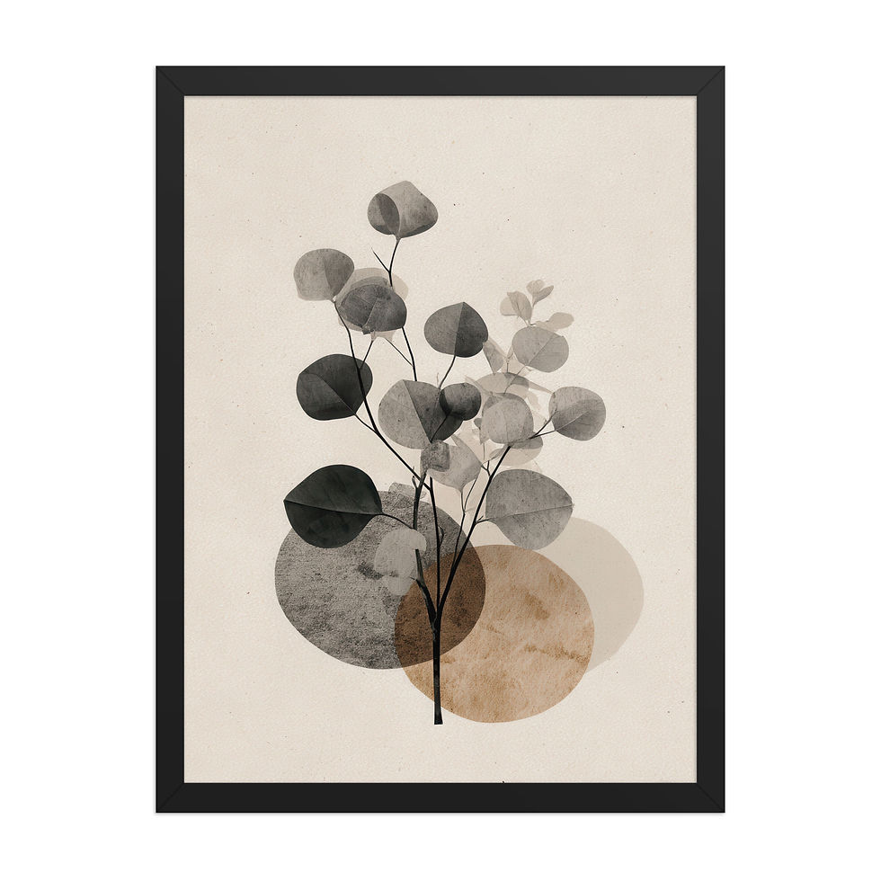 Thumbnail: Framed Earthy Boho Wall Art – Nature Lover's Decor