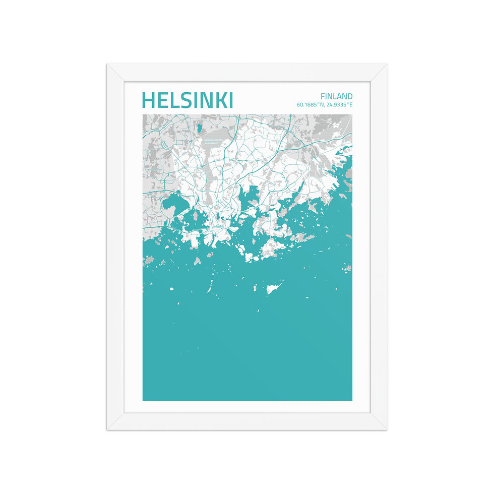 Thumbnail: Helsinki | Framed City Maps: Vibrant Art for Urban Decor Lovers